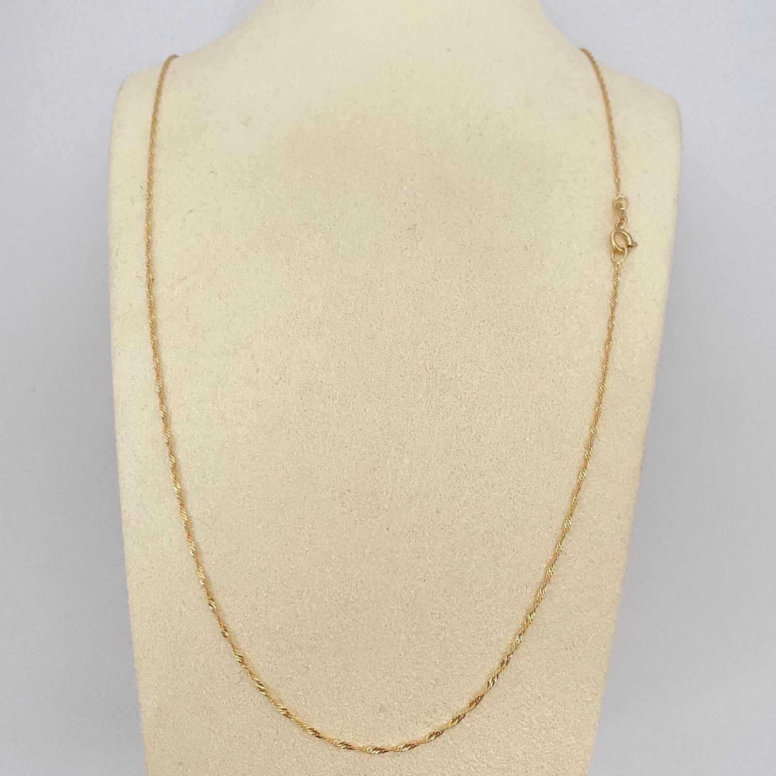 Cadena It singapur Oro amarillo 18k 1,05 Gr / 1,0 mm / 45 Cm