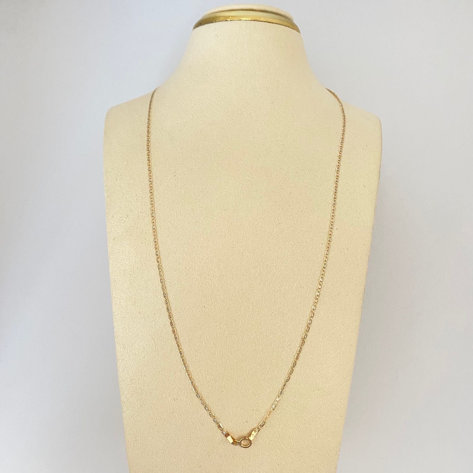 Cadena It plana Tres oros 18k 1,4 Gr / 1,35 mm / 45 Cm