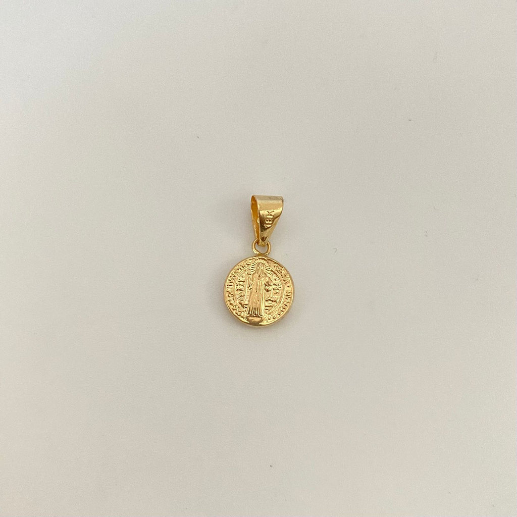 Dije san benito Oro amarillo 18k 0,6 Gr / 2 Cm