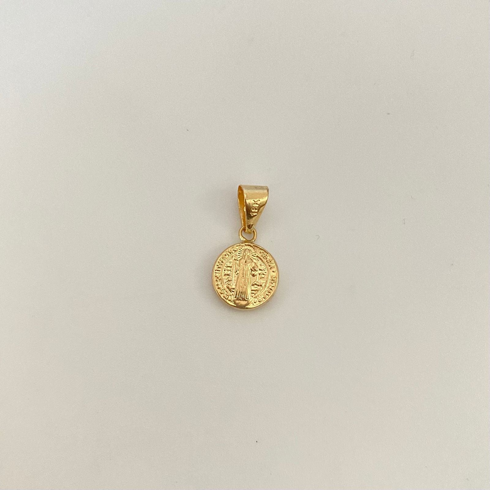 Dije san benito Oro amarillo 18k 0,6 Gr / 2 Cm