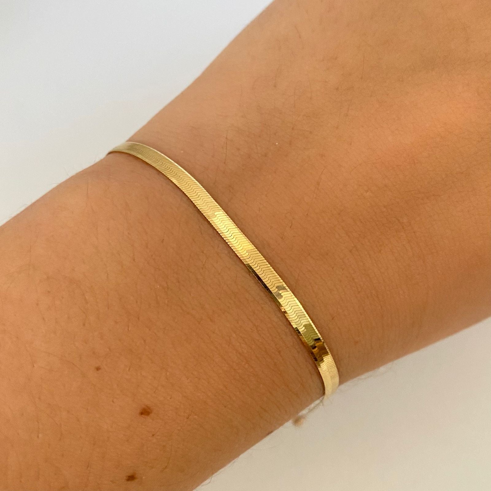 Pulso It Espejo Oro amarillo 18k +2 / 2,85 Gr / 2,9 mm / 18,5 Cm