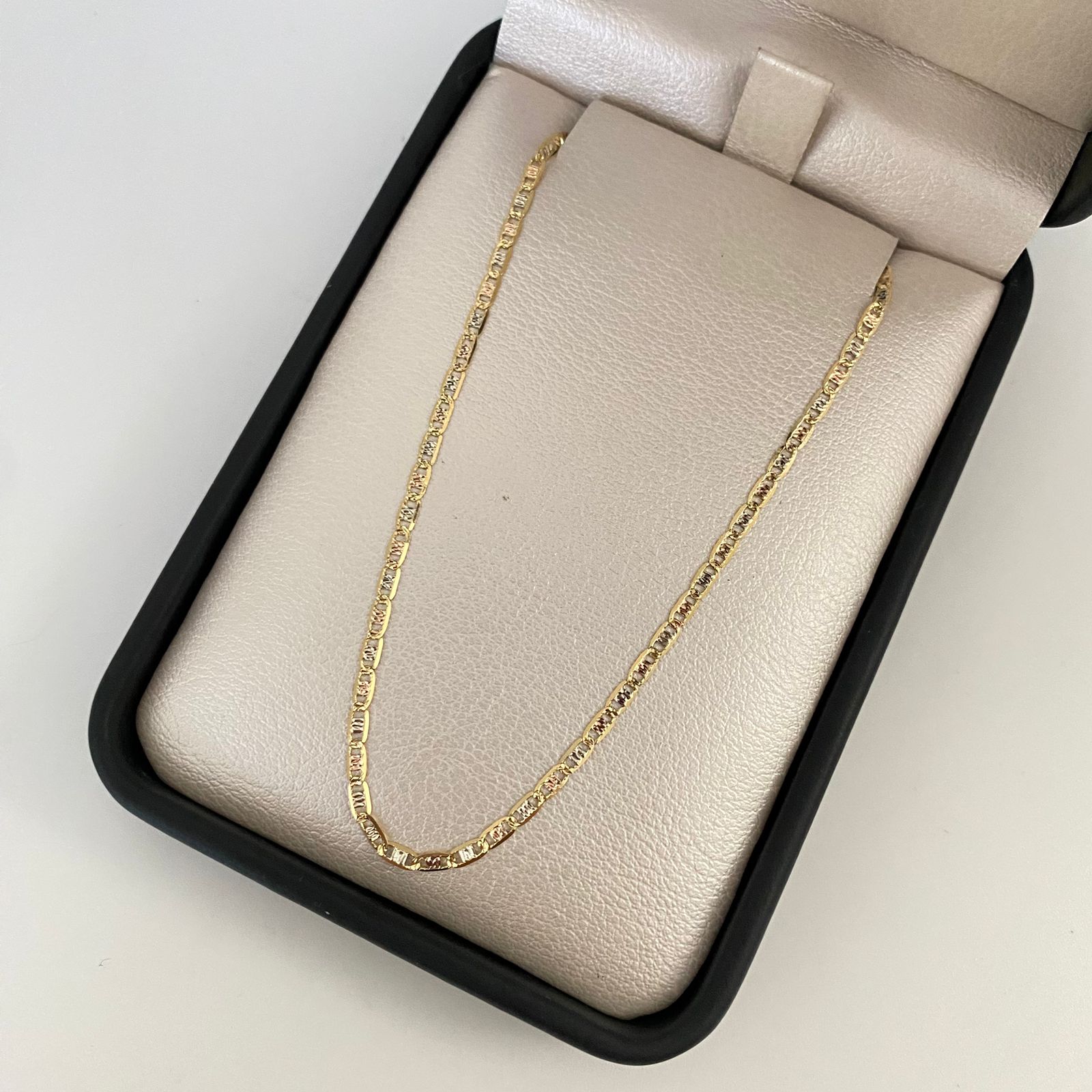 Cadena It plana Tres oros 18k 3,65 Gr / 2,1 mm / 50 Cm