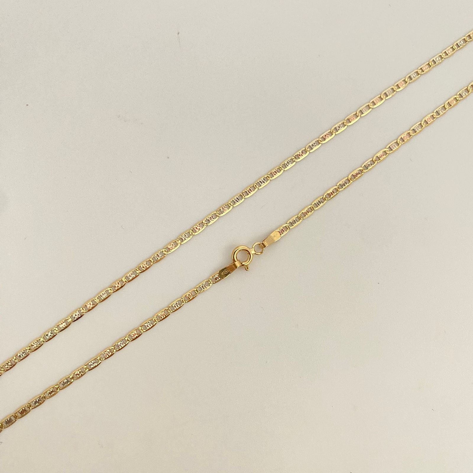 Cadena It plana Tres oros 18k 3,65 Gr / 2,1 mm / 50 Cm