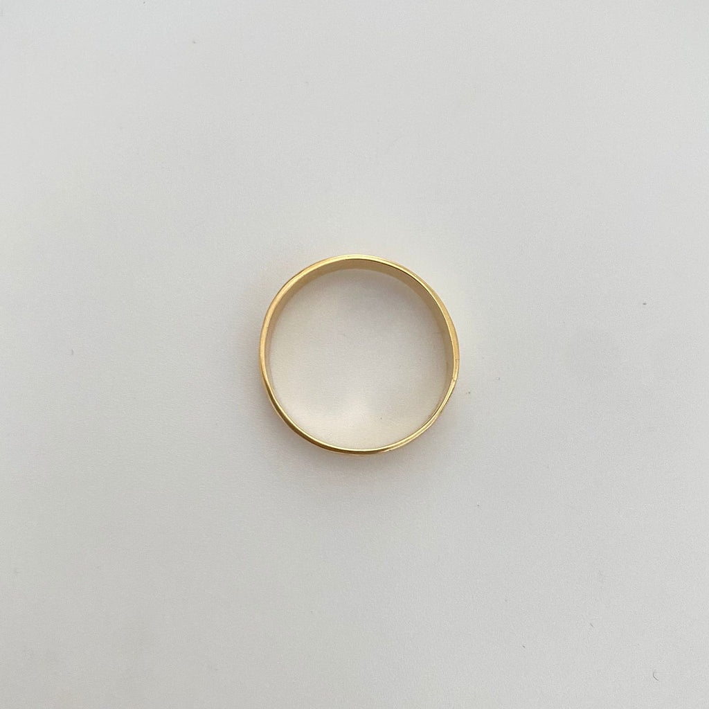 Anillo sello Oro amarillo 18k / Talla 9 3/4 / 3,15 Gr