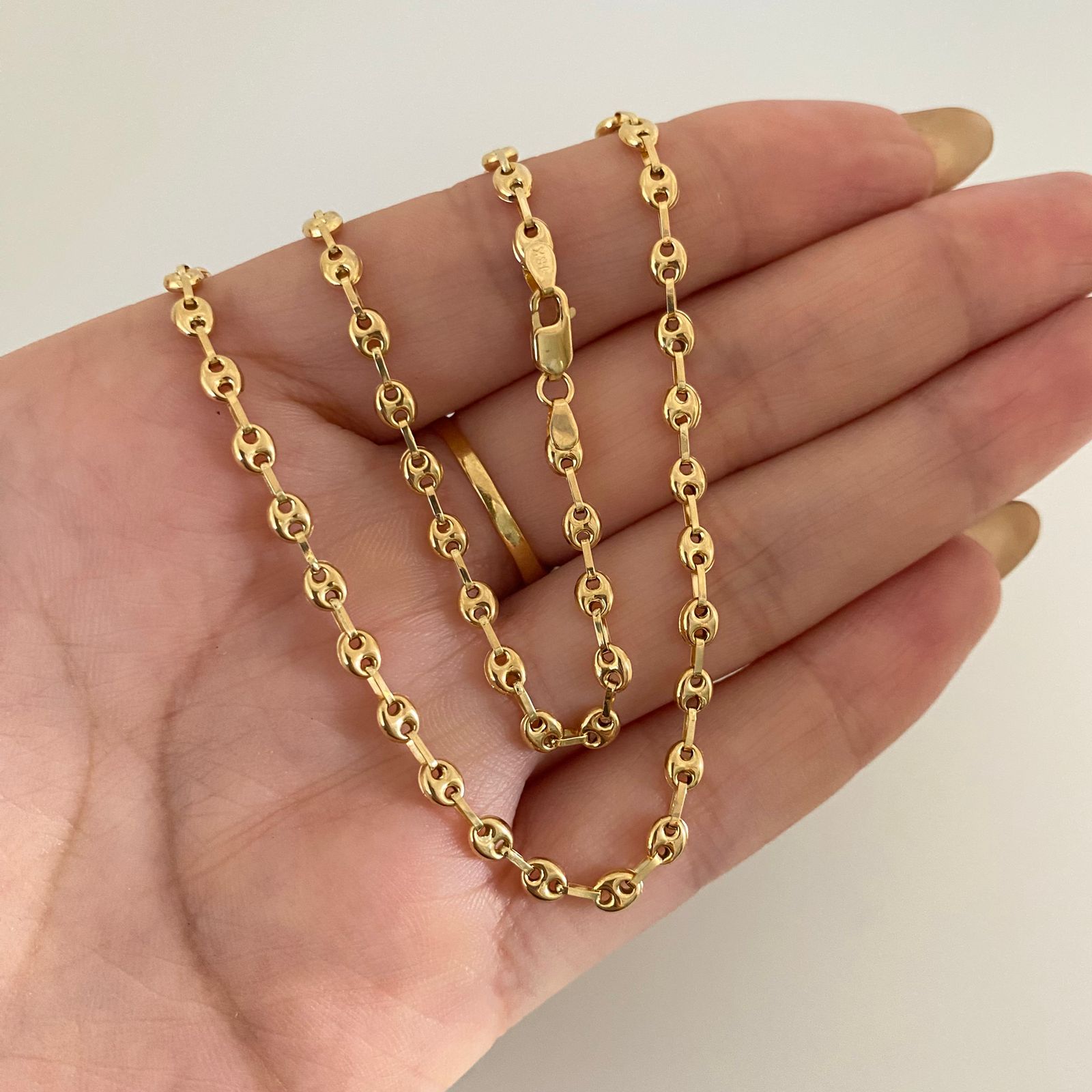 Cadena baby gc Oro amarillo 18k 4,30 Gr / 3,3 mm / 45 Cm Broche 0,40