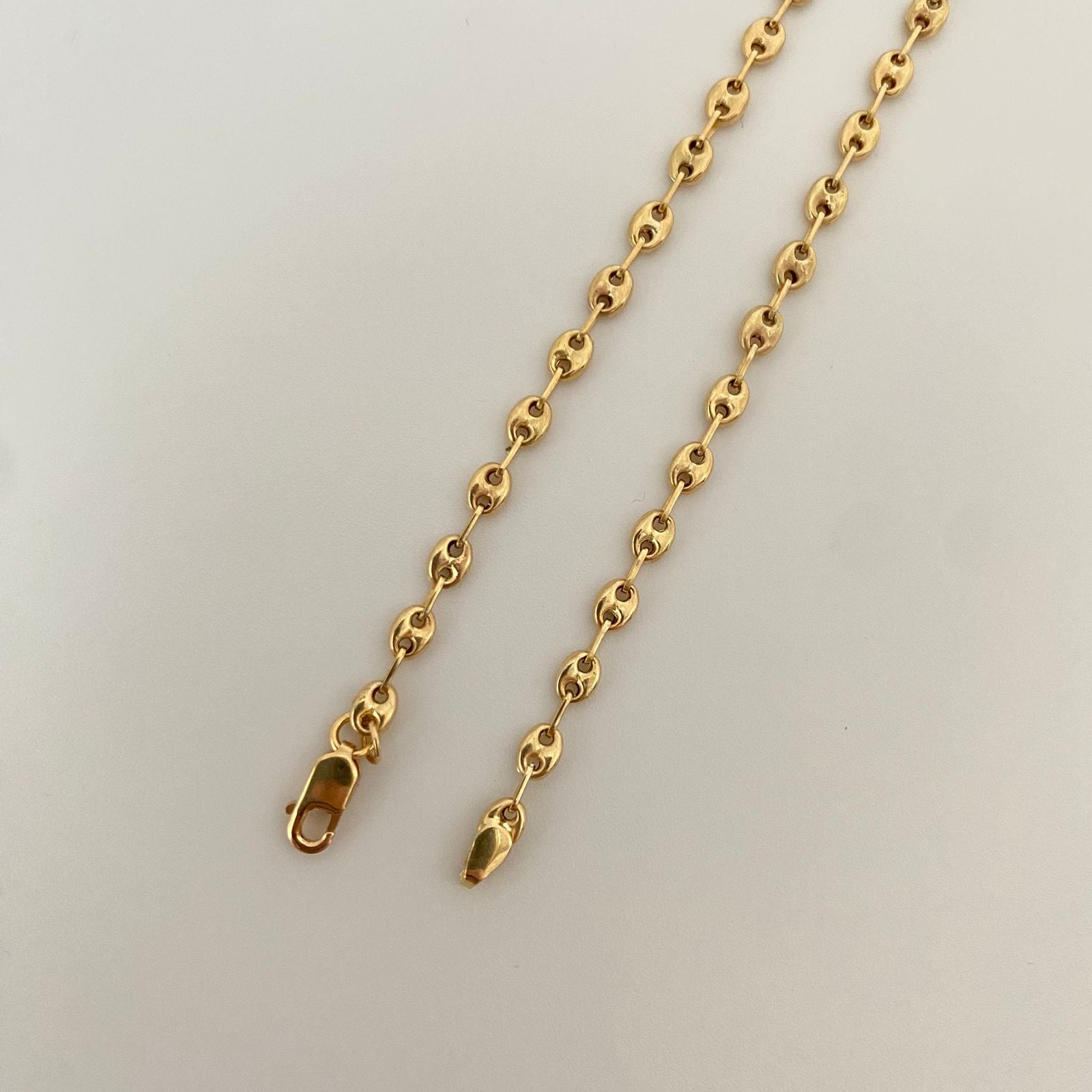 Tobillera baby gc Oro amarillo 18k 2,85 Gr / 3,3 mm / 24,5 Cm Broche 0,40