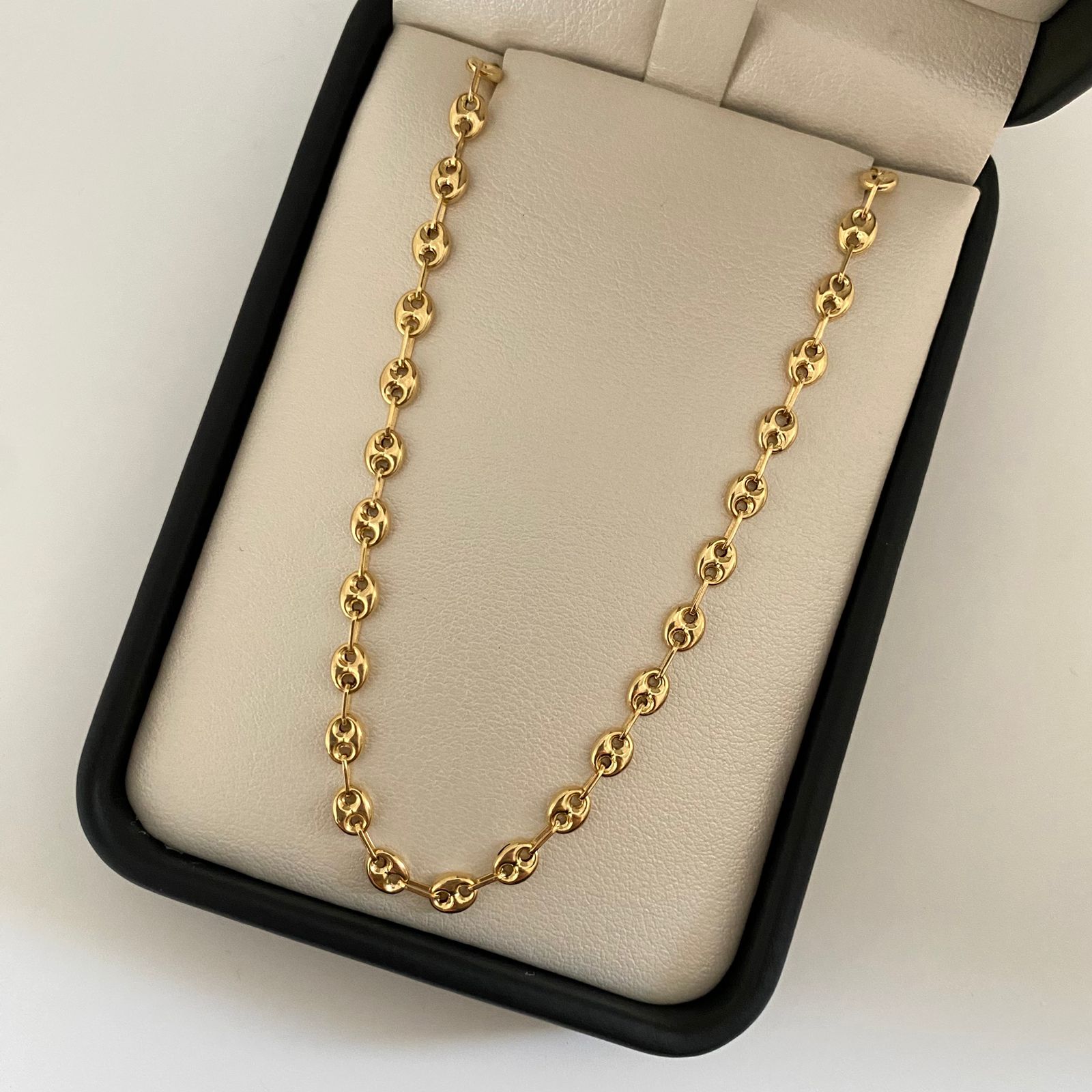 Tobillera gc Oro amarillo 18k 3,65 Gr / 4,1 mm / 25 Cm Broche 0,40