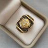 Anillo leon casting negro (POR FABRICACION) Oro amarillo 18k / Talla 9 / 20,0 Gr