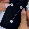 Set dije y topos diamantes y esmeralda (POR FABRICACION) Oro amarillo 18k 4,0 Gr