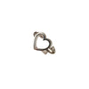 Anillo silueta corazon (POR FABRICACION) Oro blanco 18k / Talla 5 / 5,25 Gr