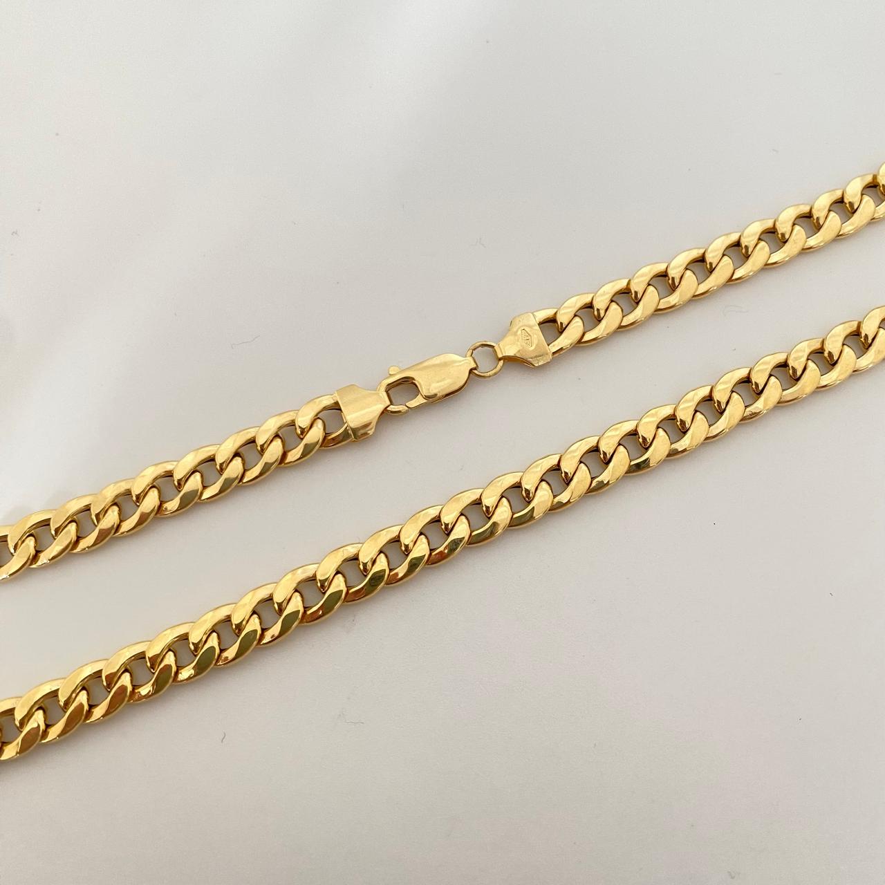 Cadena It cubana Oro amarillo 18k 15,15 Gr / 6,7 mm / 60 Cm