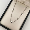 Pulso It Circulos Circon Oro blanco 18k +2 / 2,15 Gr / 1,1 mm / 20,4 Cm