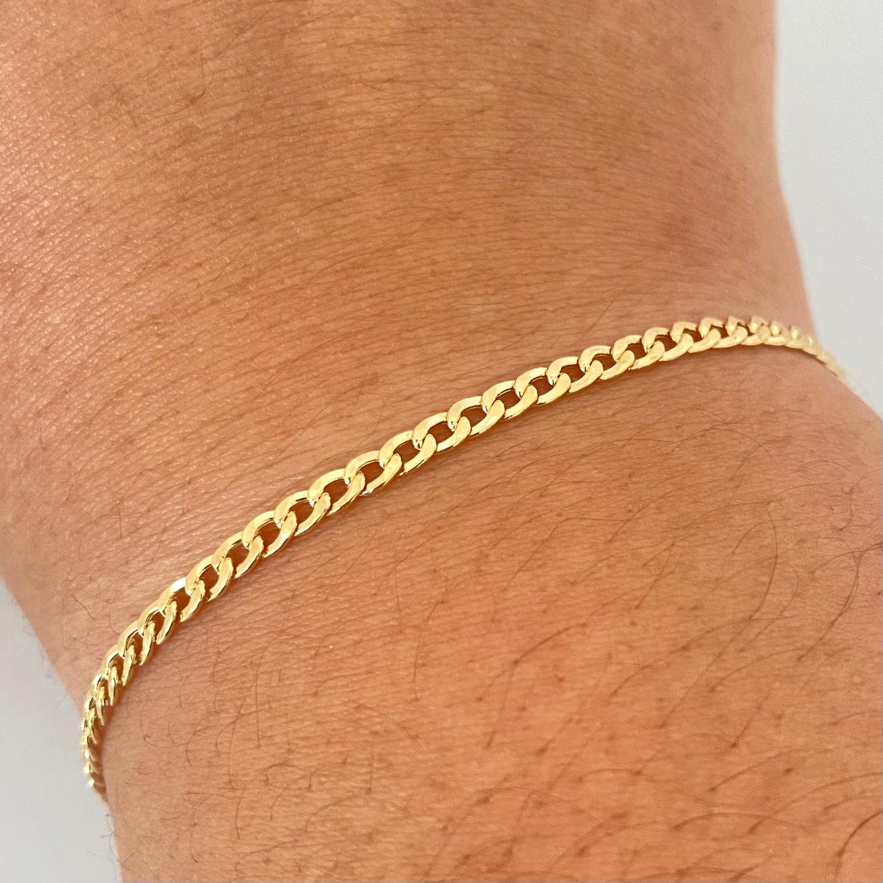 Pulso It cubano Oro amarillo 18k 1,65 Gr / 2,7 mm / 16 Cm