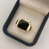 Anillo onix (POR FABRICACIÓN) Oro amarillo 18k / Talla 9 / 7,40 Gr