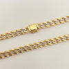 Cadena It cubana broche cajon (POR FABRICACIÓN) Oro amarillo y Oro blanco 18k 57,60 Gr / 5,0 mm / 60 Cm