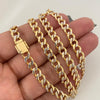 Cadena It cubana broche cajon (POR FABRICACIÓN) Oro amarillo y Oro blanco 18k 57,60 Gr / 5,0 mm / 60 Cm