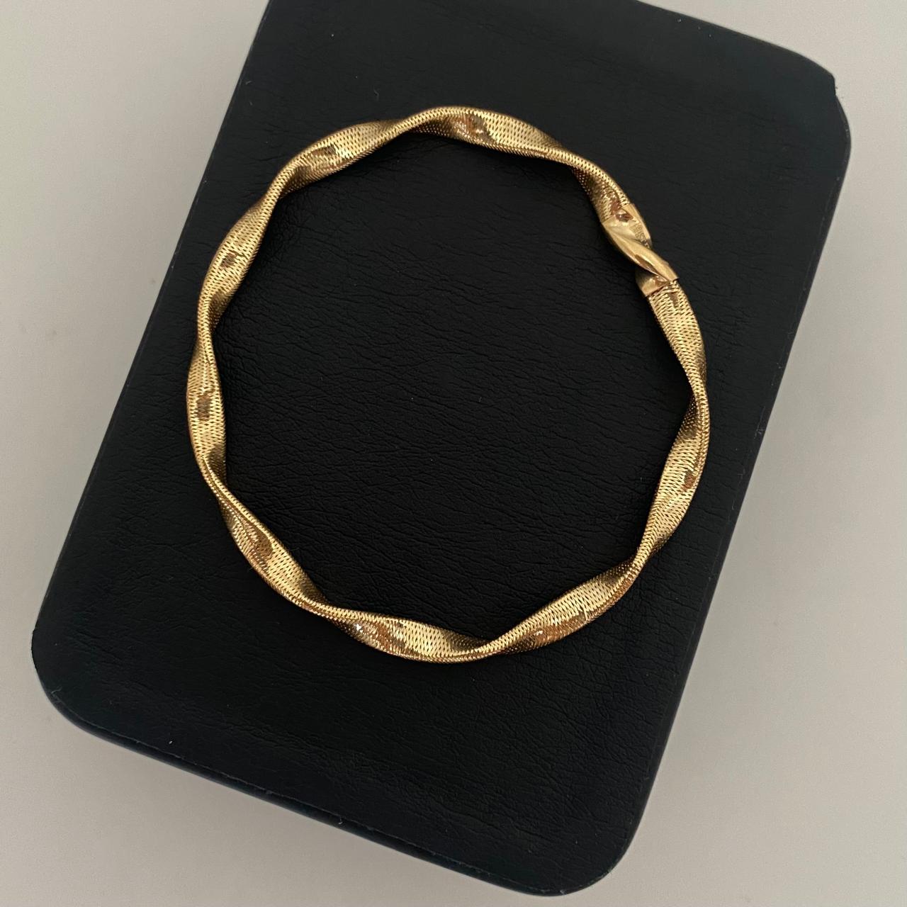 Aro It resortado Oro amarillo 18k +4 / 1,85 Gr / 4,0 mm / 18 Cm