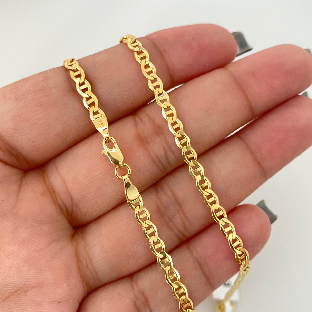 Cadena It escalera Oro amarillo 18k 7,25 Gr / 3,5 mm / 60 Cm