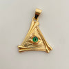 Dije triangulo ojo (POR FABRICACIÓN) Oro amarillo 18k 14,95 Gr / 4,0 Cm