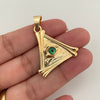 Dije triangulo ojo (POR FABRICACIÓN) Oro amarillo 18k 14,95 Gr / 4,0 Cm