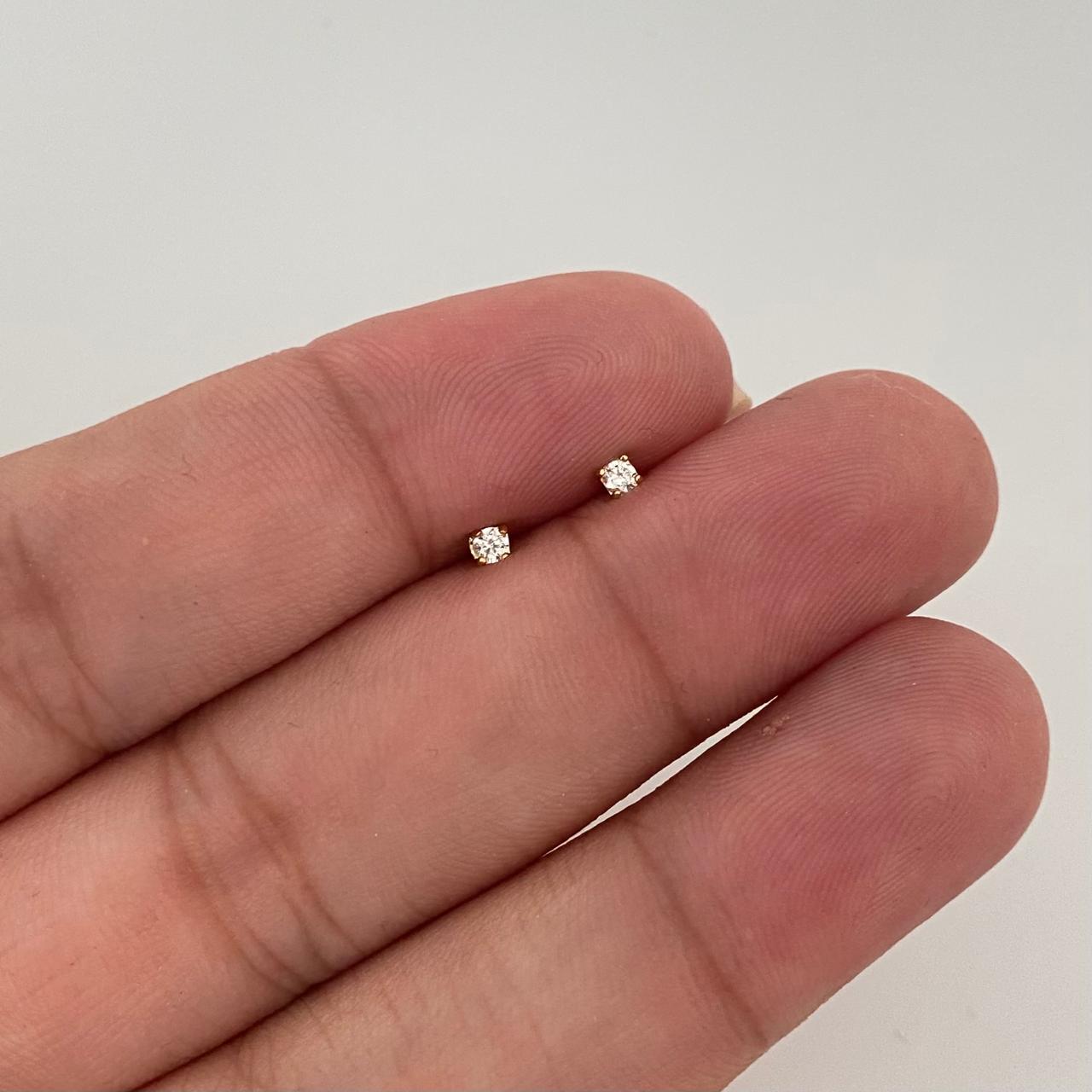 Topos diamantes (Joya) Oro amarillo 18k 0,45 Gr / 2,1 mm