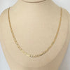 Cadena It plana diamantada Tres oros 18k 9,75 Gr / 3,2 mm / 60 Cm