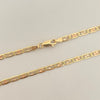 Cadena It plana diamantada Tres oros 18k 9,75 Gr / 3,2 mm / 60 Cm