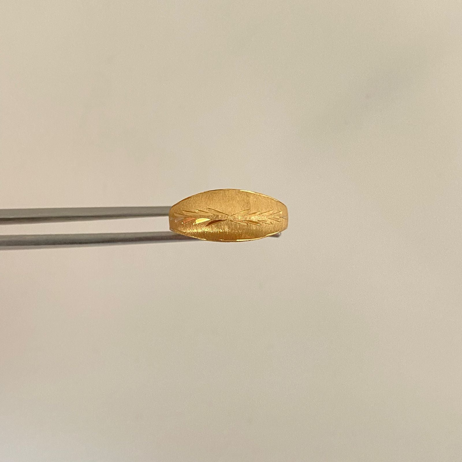 Anillo espigas Oro amarillo 18k / Talla 6 1/2 / 1,05 Gr