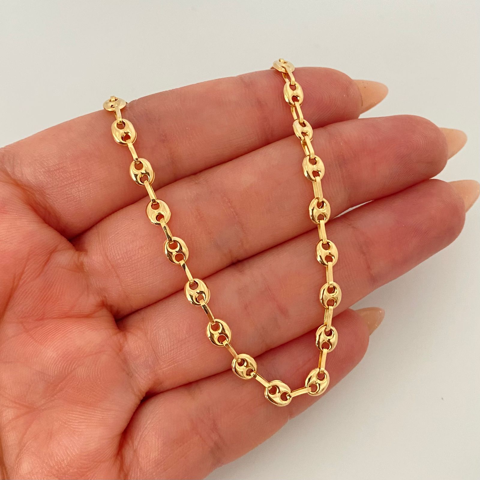 Cadena gc Oro amarillo 18k 6,14 Gr / 4 mm / 46 Cm Broche 0,60