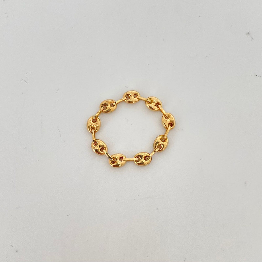 Anillo gc Oro amarillo 18k / Talla 2 1/2 / 0,55 Gr