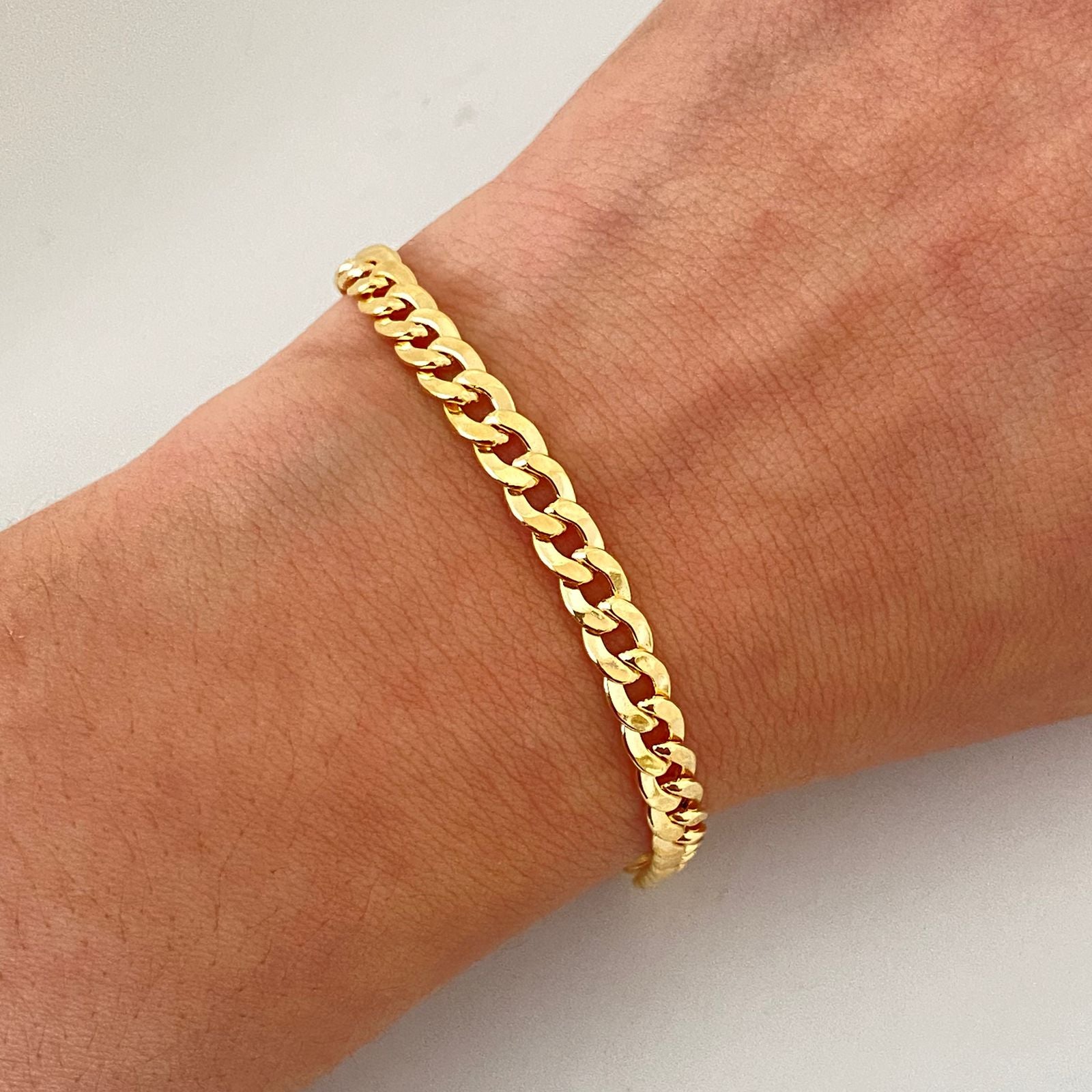 Pulso It cubano Oro amarillo 18k +1 / 6,55 Gr / 5,3 mm / 19 Cm