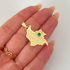 Dije mapa de colombia (POR FABRICACION) Oro amarillo 18k 4,41 Gr / 3 Cm