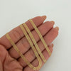 Cadena It china espejo doble carril Oro amarillo 18k +1 / 4,8 Gr / 3 mm / 50 Cm