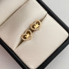 Topos corazon mk con circones blancos  Oro amarillo 18k 1,1 Gr / 9,6 mm
