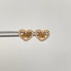 Topos corazon mk con circones blancos  Oro amarillo 18k 1,1 Gr / 9,6 mm