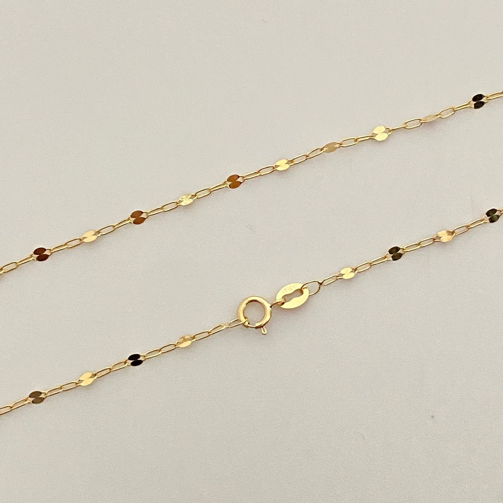 Cadena It flor espejo especial  Oro amarillo 18k 1,35 Gr / 1,52 mm / 45 Cm