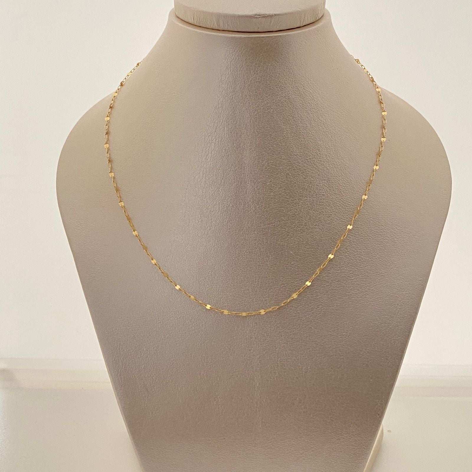 Cadena It flor espejo especial  Oro amarillo 18k 1,35 Gr / 1,52 mm / 45 Cm