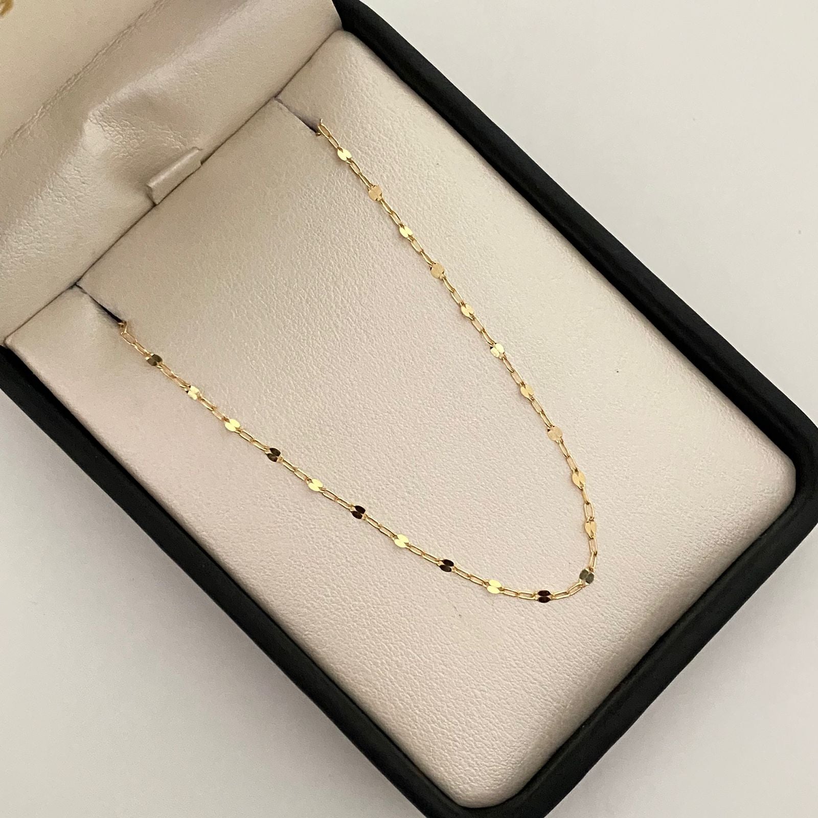 Cadena It flor espejo especial  Oro amarillo 18k 1,35 Gr / 1,52 mm / 45 Cm