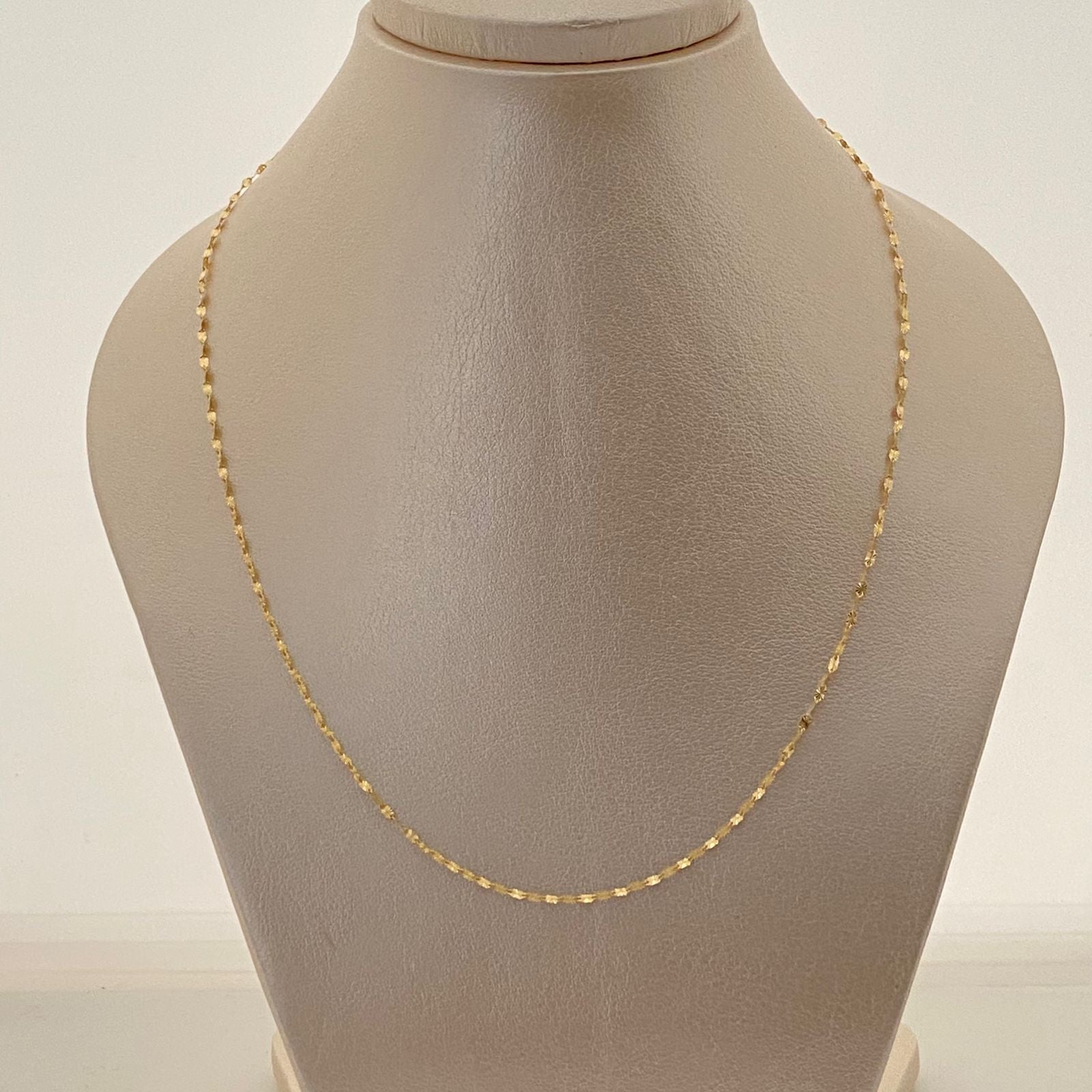 Cadena It flor espejo  Oro amarillo 18k 0,9 Gr / 1,5 mm / 40 Cm