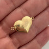 Herraje corazon inflado Oro amarillo 18k 1,1 Gr / 1,6 Cm