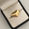 Herraje corazon inflado Oro amarillo 18k 1,1 Gr / 1,6 Cm