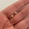 Topos oso th con circones blancos  Oro amarillo 18k 0,55 Gr / 3,21 mm
