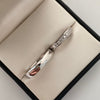 Anillo argollas Diamantes (por fabricacion) Oro blanco 18k / Talla 11/7 / +1 / 15,3 Gr / 4,7 mm