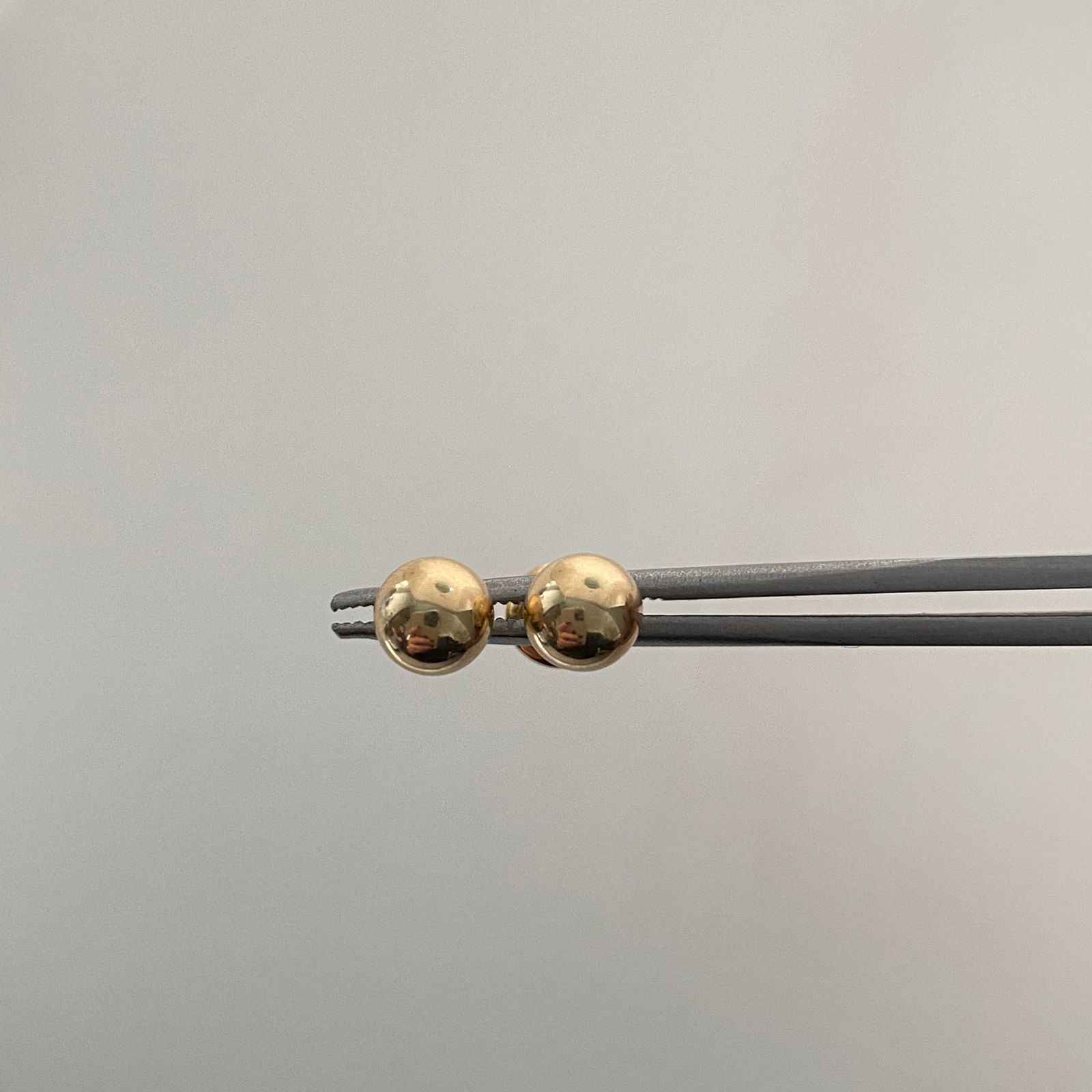 Topos Bola Lisa 6mm Oro amarillo 18k 0,6 Gr