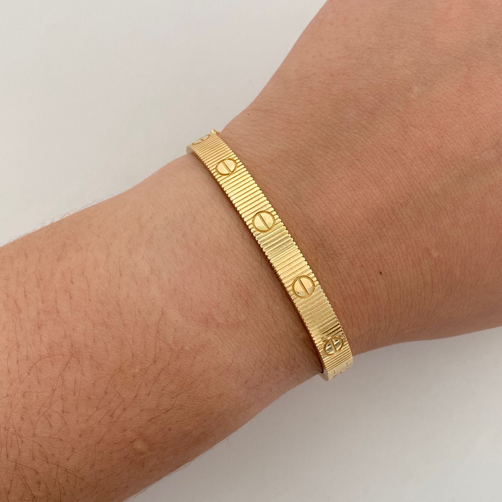 Aro It Diamantado Oro amarillo 18k +4 / 12,5 Gr / 6,2 mm / 17 Cm