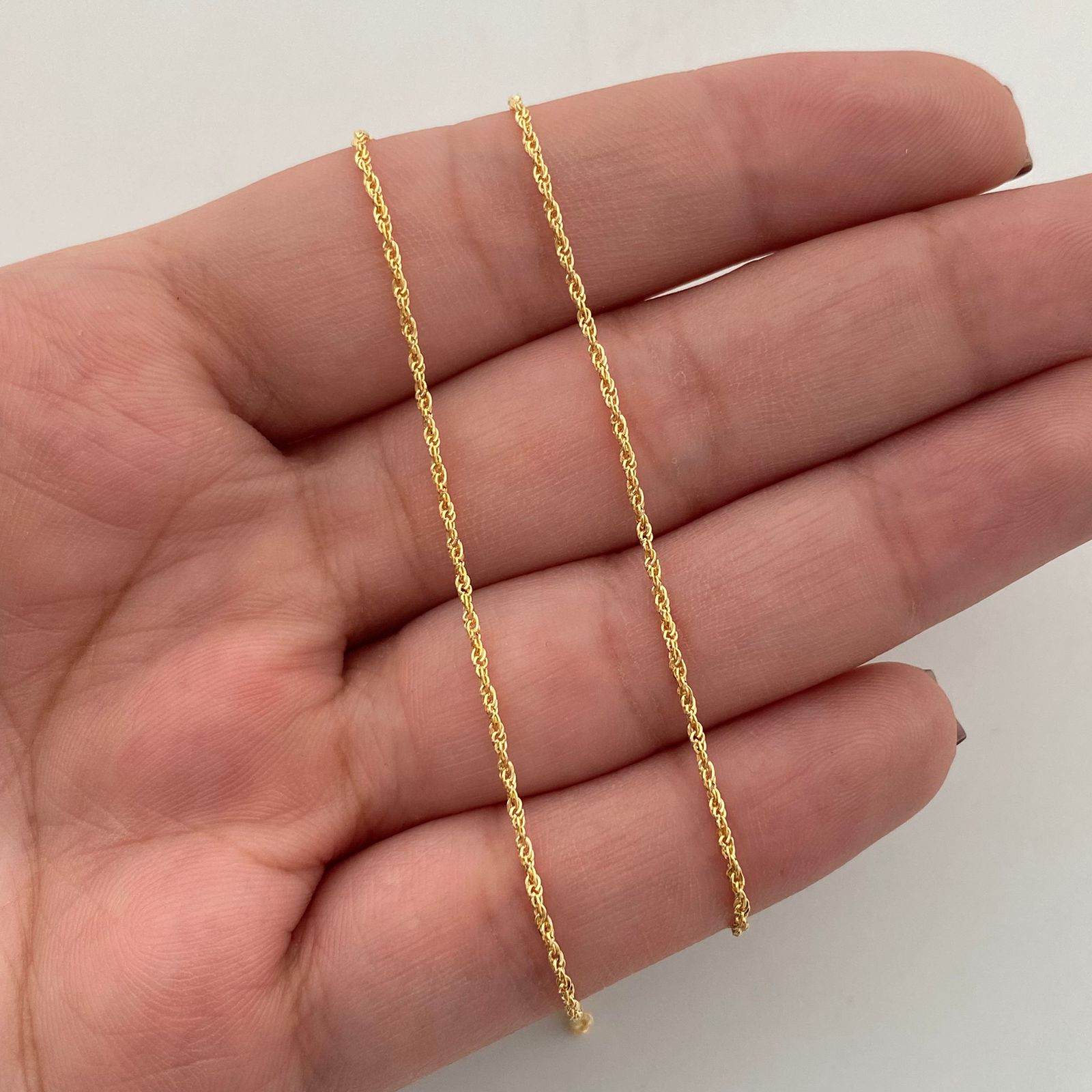Cadena It Mini Lazo Oro amarillo 18k +1 / 0,9 Gr / 1,2 mm / 45 Cm