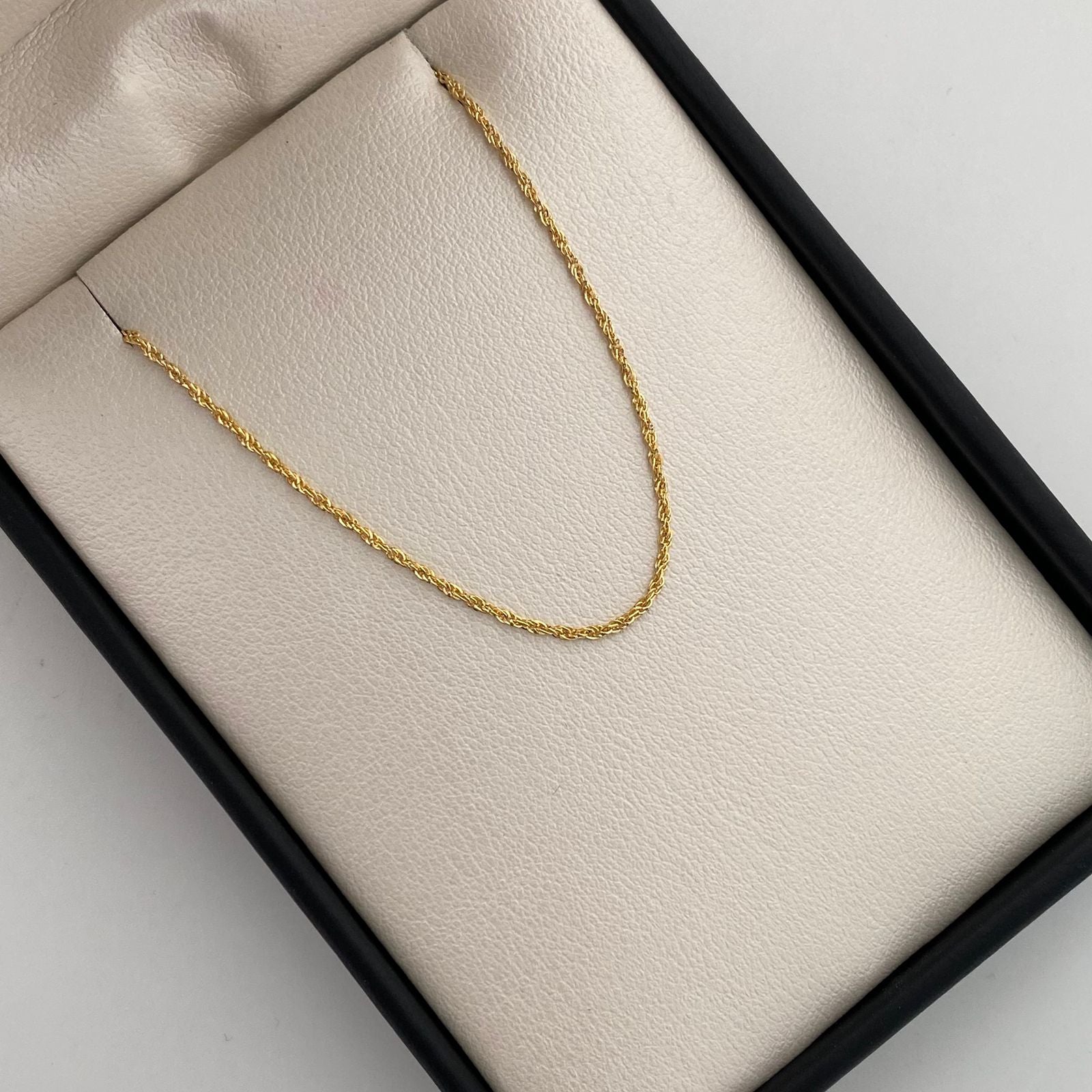 Cadena It Mini Lazo Oro amarillo 18k +1 / 0,9 Gr / 1,2 mm / 45 Cm