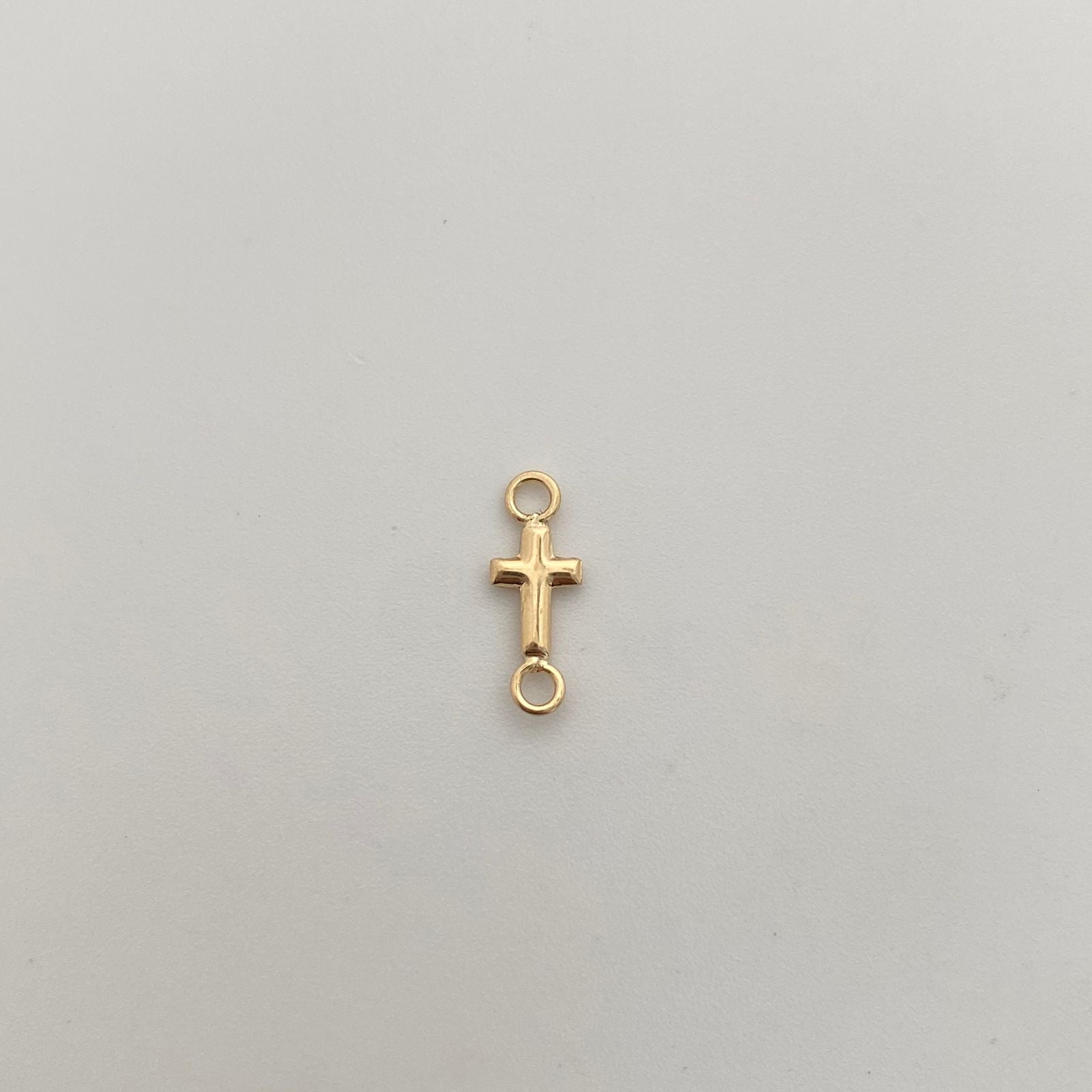 Herraje Cruz lisa Oro amarillo 18k 0,2 Gr / 1,3 Cm
