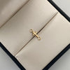 Herraje Cruz lisa Oro amarillo 18k 0,2 Gr / 1,3 Cm