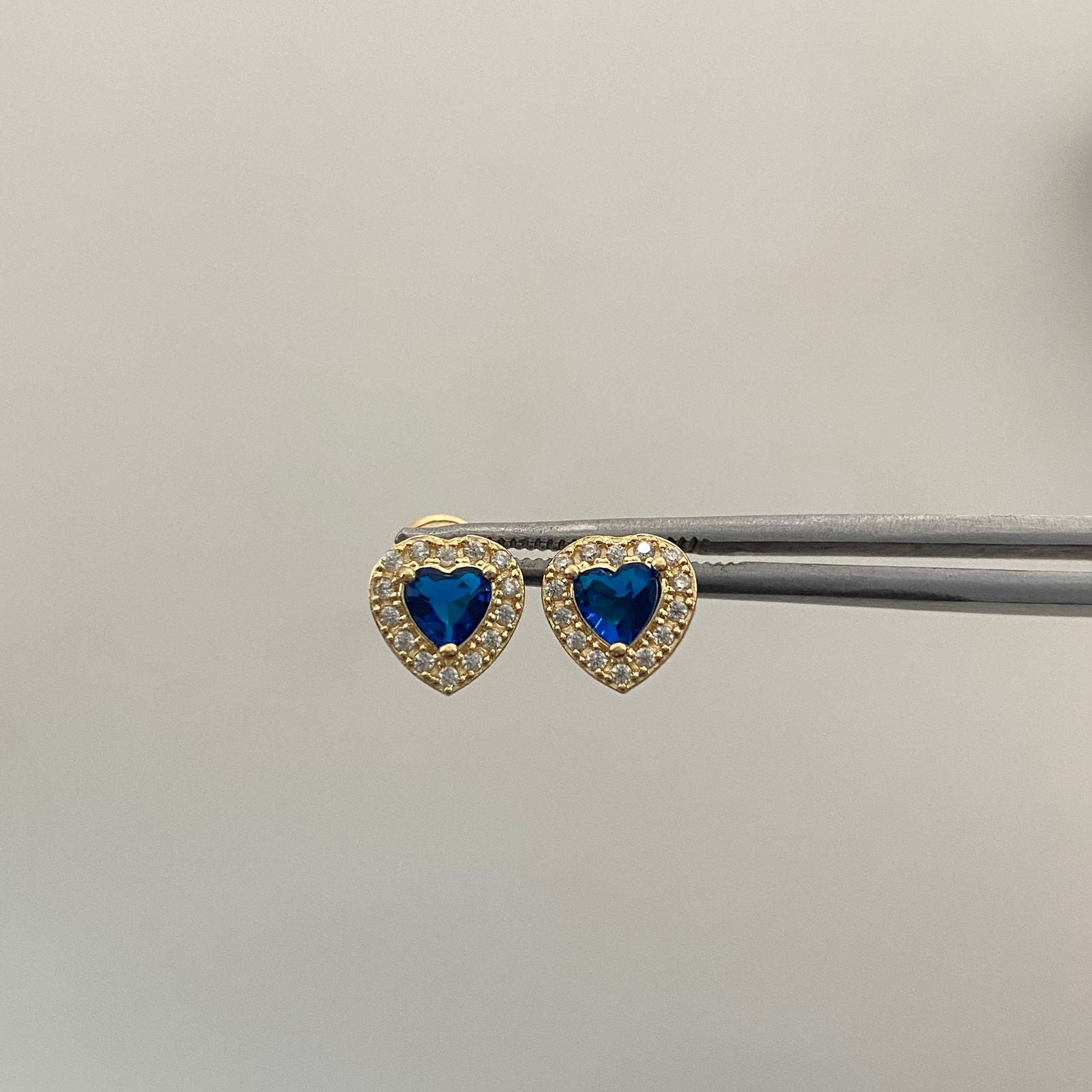 Topos Corazon Casting Azul oscuro Oro amarillo 18k 1,25 Gr / 7,7 mm